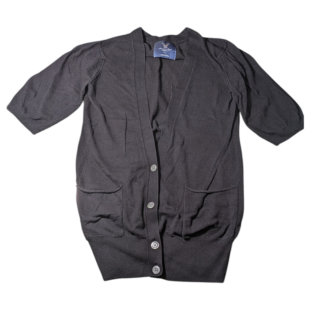 American Eagle Outfitters - Black Cardigan Sweater - Size M